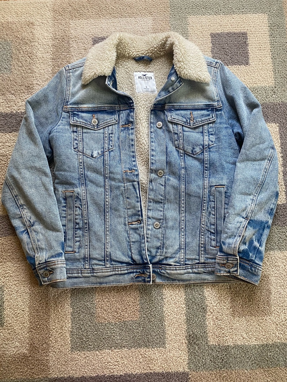 Hollister Light Blue Denim Jean Jacket (S)